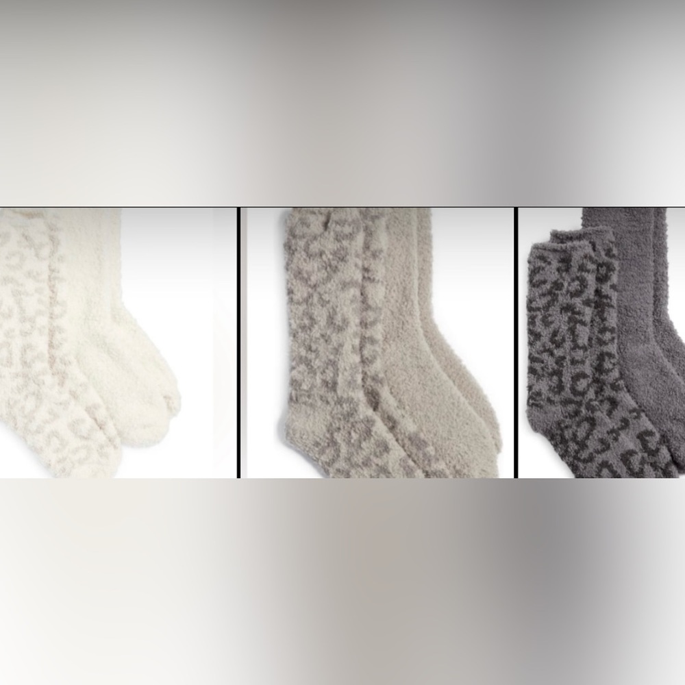 NWT 6 pair (3 sets) BUNDLE Barefoot Dreams CozyChic ‘In the Wild’